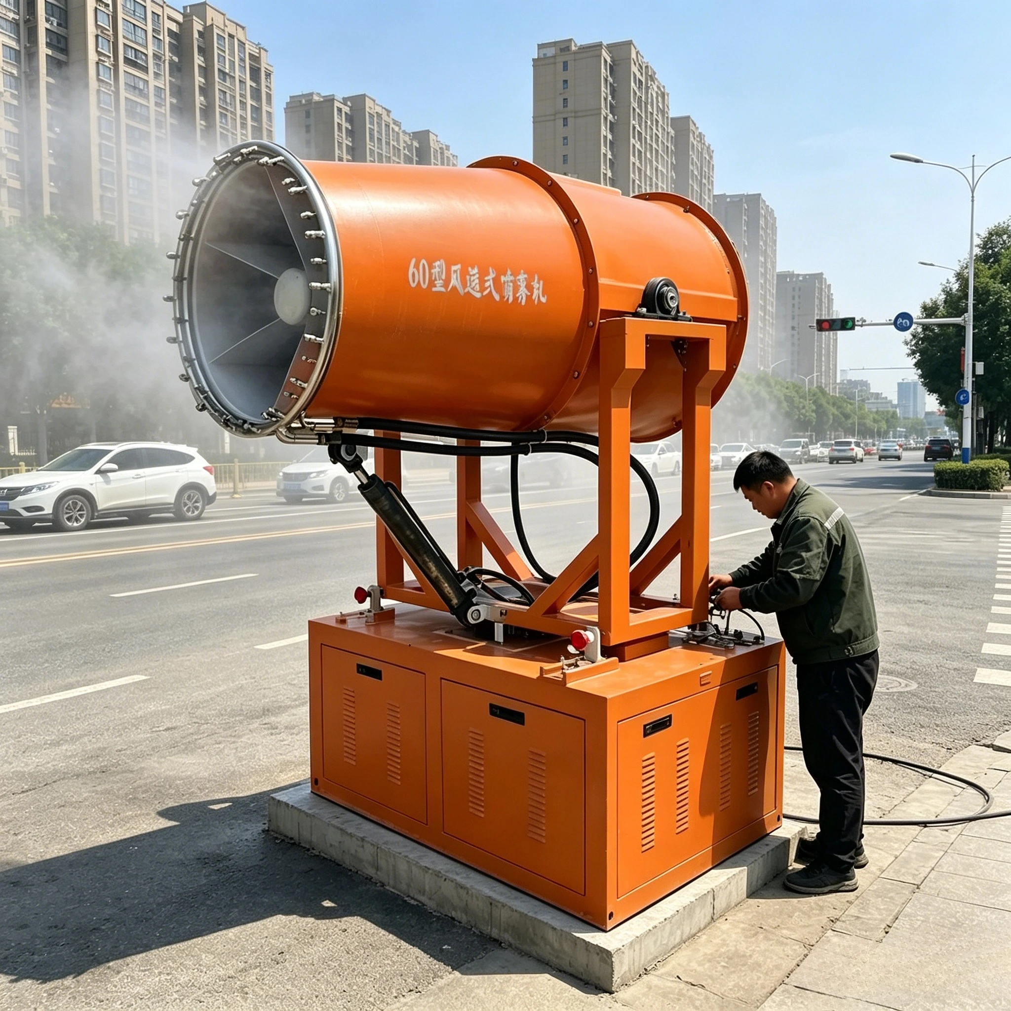 

Automation Mist Cannon Dust Removal Environmental Protection 150m Explosion Industrial Equipment Fog Cannon Machine Customized