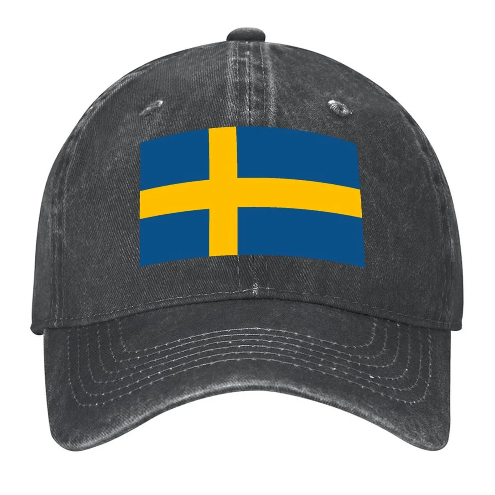 

Sweden flag Baseball Cap Golf Hat Anime Rave cute Hats Man Women's