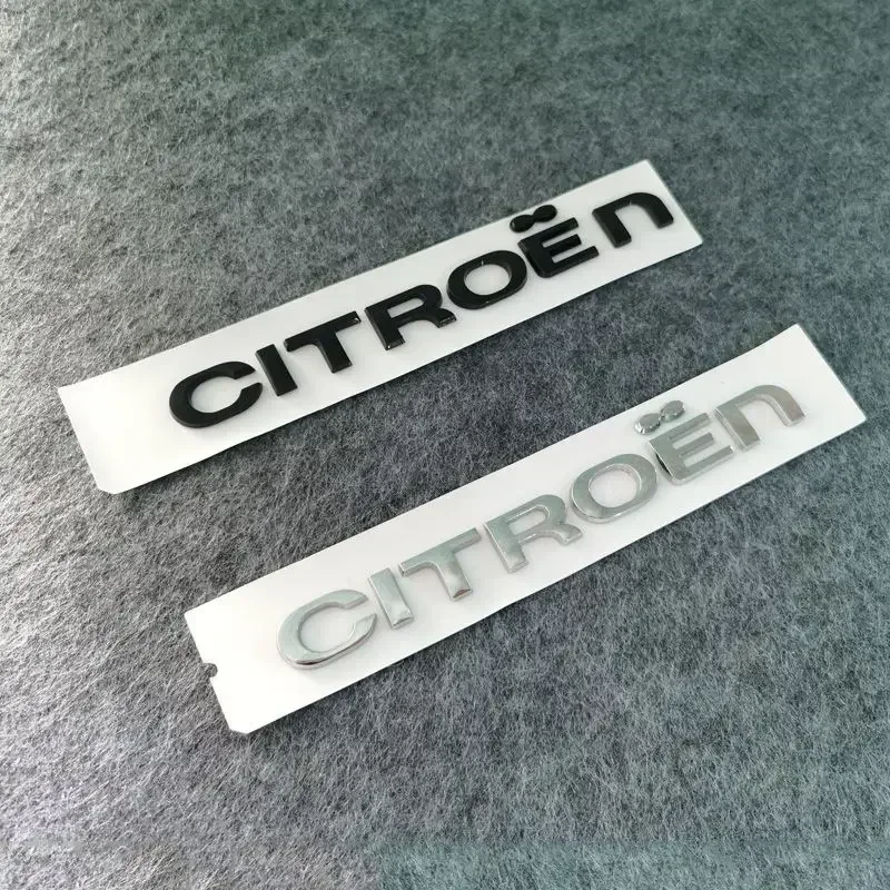 ABS Car Rear Trunk Badge Decal for Citroen C4 C3 C5 C1 DS3 DS5 DS4 Jumper Berlingo Nemo Sticker Auto Modification Accessories