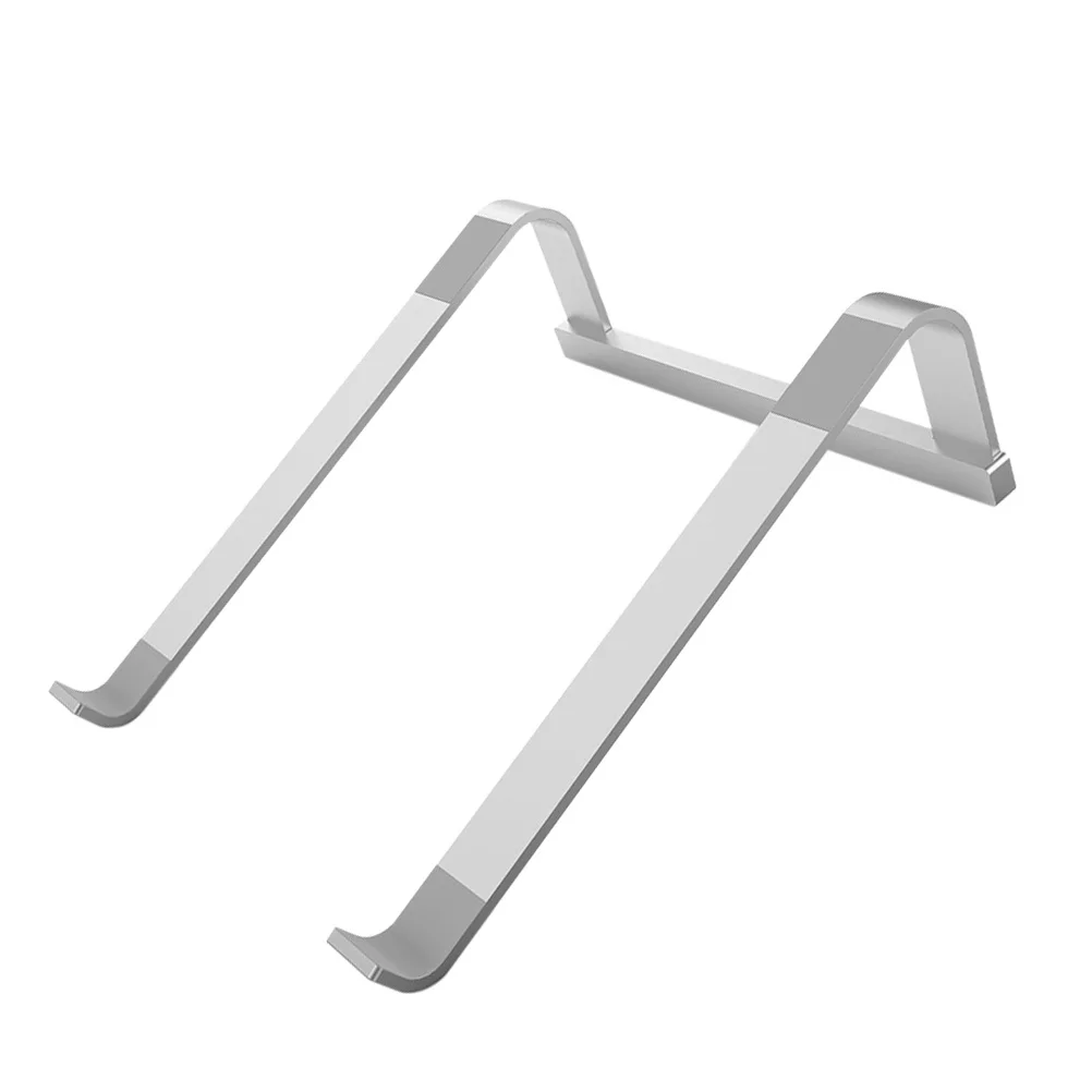 

Aluminum Laptop Stand Silver Color Adjustable Height Portable Lightweight Heat Dissipation Design Steady Use Everywhere Laptop