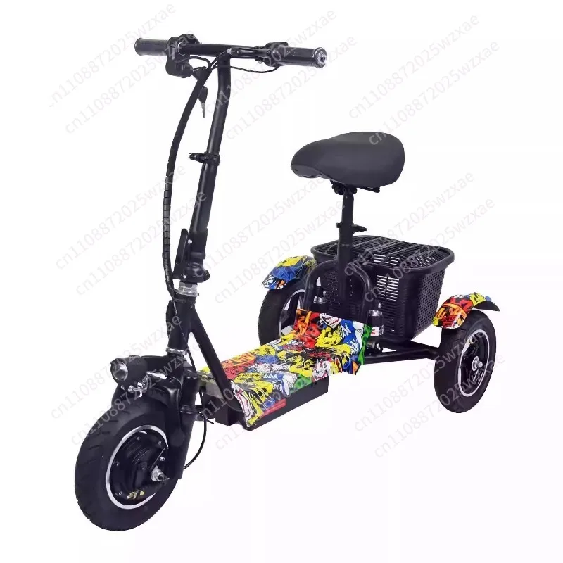 Foldable tricycle adult household women small elderly transportation recreational vehicle bed hat