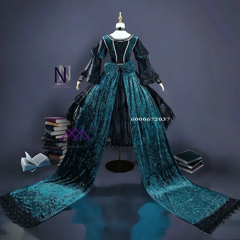 فستان CyAnime عالي الجودة باللون الأسود بتلر Sieglinde Sullivan Green Witcn لوليتا للنساء أزياء تنكرية مخصصة للهالوين