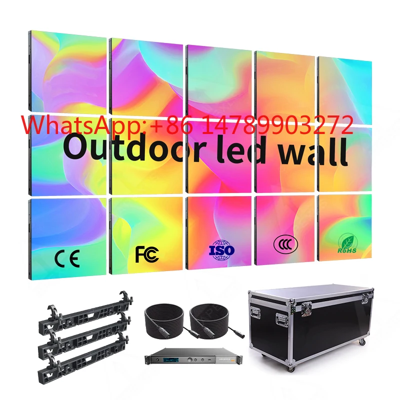 Уличный полноцветный светодиодный рекламный экран P6/P8/P10 с RGB-подсветкой (SMD)