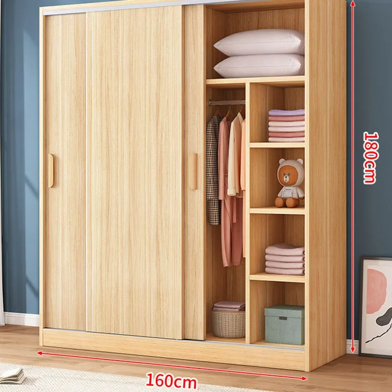 -Particiónciones de madera, armario, almacenamiento, organizador de ropa, dormitorio, armario, cajones, estantes, puerta, relojes, cubo, Ropero, muebles de Hotel
