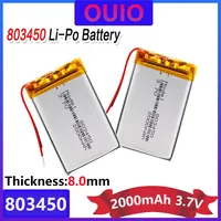 1-10Pieces New High Capacity 2000mAh Lithium Ion Polymer Battery 3.7V 803450 Li-polymer Lipo Batteries With PCB Protection