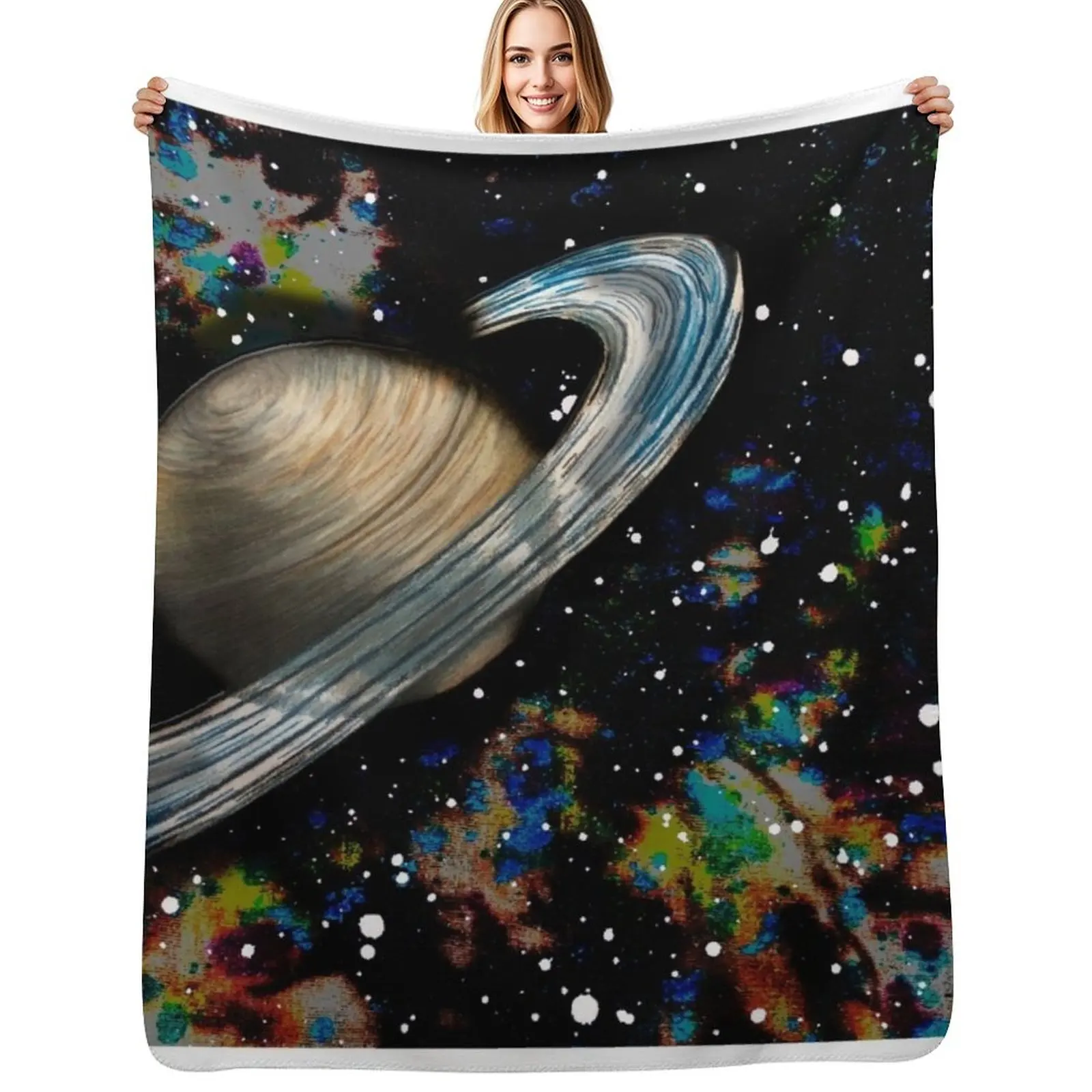 

Saturn Throw Blanket bed plaid Stuffeds Blankets