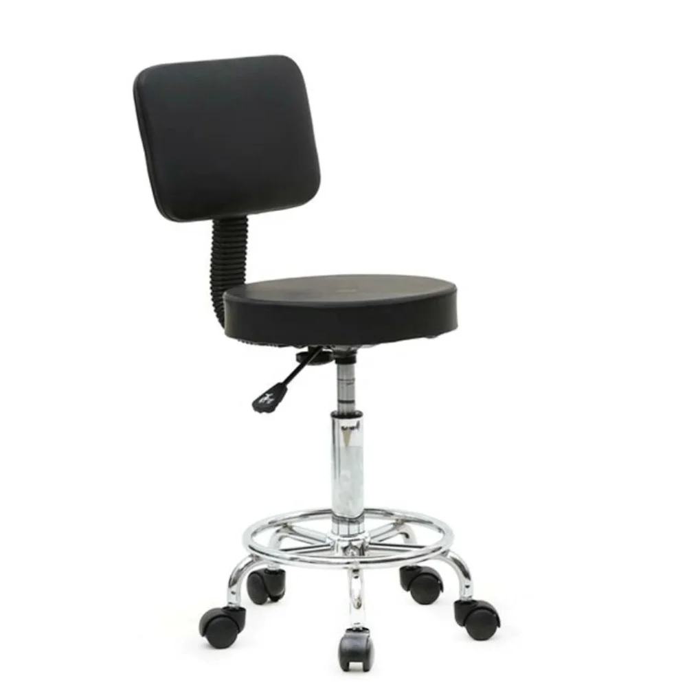 Beauty Salon Master Chair With Backrest Babrer Shop Equipment Ready To Ship Factory Selling Comfortable Salon Stool