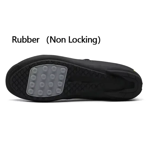 Imagen 2 del producto Zapatos de bicicleta Unisex sin bloqueo de goma sin cerradura para hombre sin tacos, zapatos de ciclismo de velocidad para bicicleta de carretera, zapatillas de deporte con Pedal plano