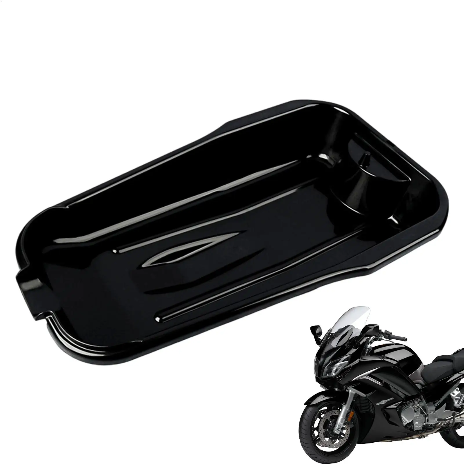 

Motorcycle Oil Drain Pan Large Capacity Leak-Proof Oil Change Container For Motorcycle for Engine Maintenance Garage Service
