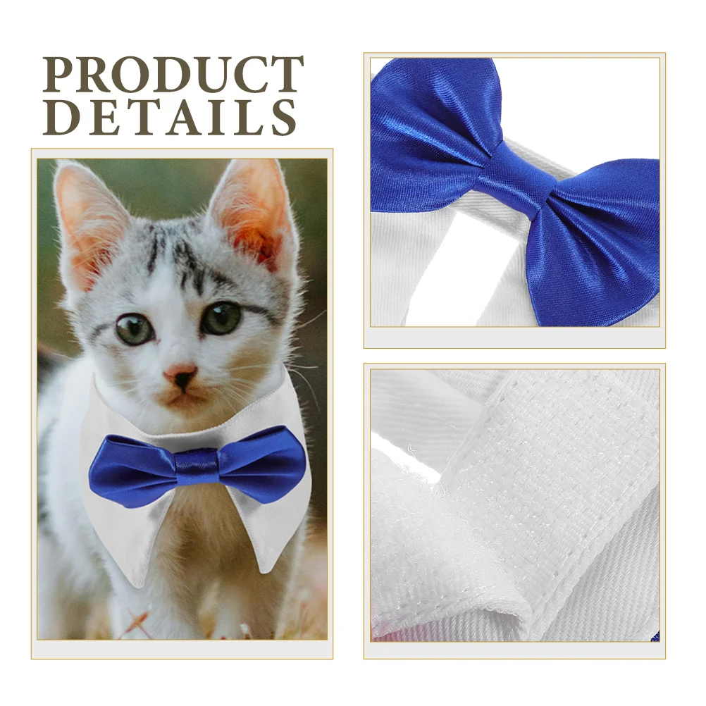 

Adorable Bow Tie Dog Bowtie Adjustable Puppy Collar Formal Pet Necktie Decorative Cat Collar Cotton Material Breathable Durable