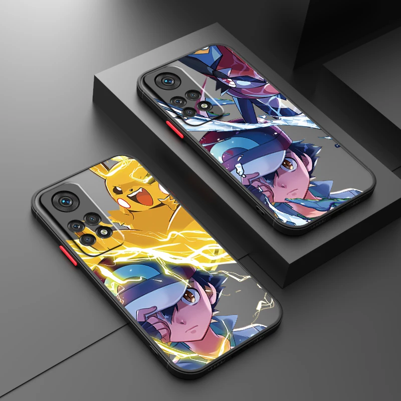 P-Pokemons G-Greninjas Cartoon Frosted Translucent For Redmi 8 3 9A 9C 9AT 9 9T 13R 10A 10C 10 11A 12C 12 13C 5G TPU Phone Case