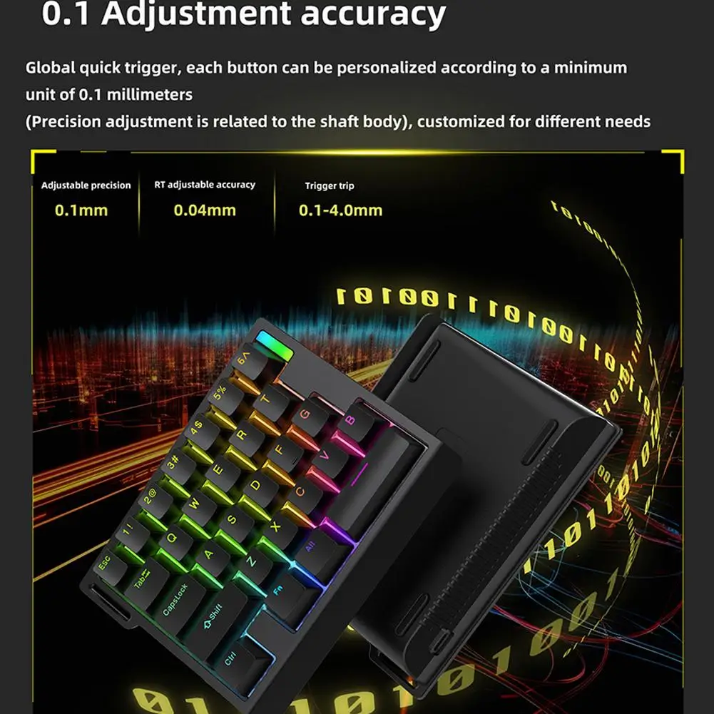 For ZUOYA HE30 8K Magnetic Axis Mechanical Keyboard For Gaming Mini Quick Custom Keyboard Play Valorant PUBG RGB Keyboard