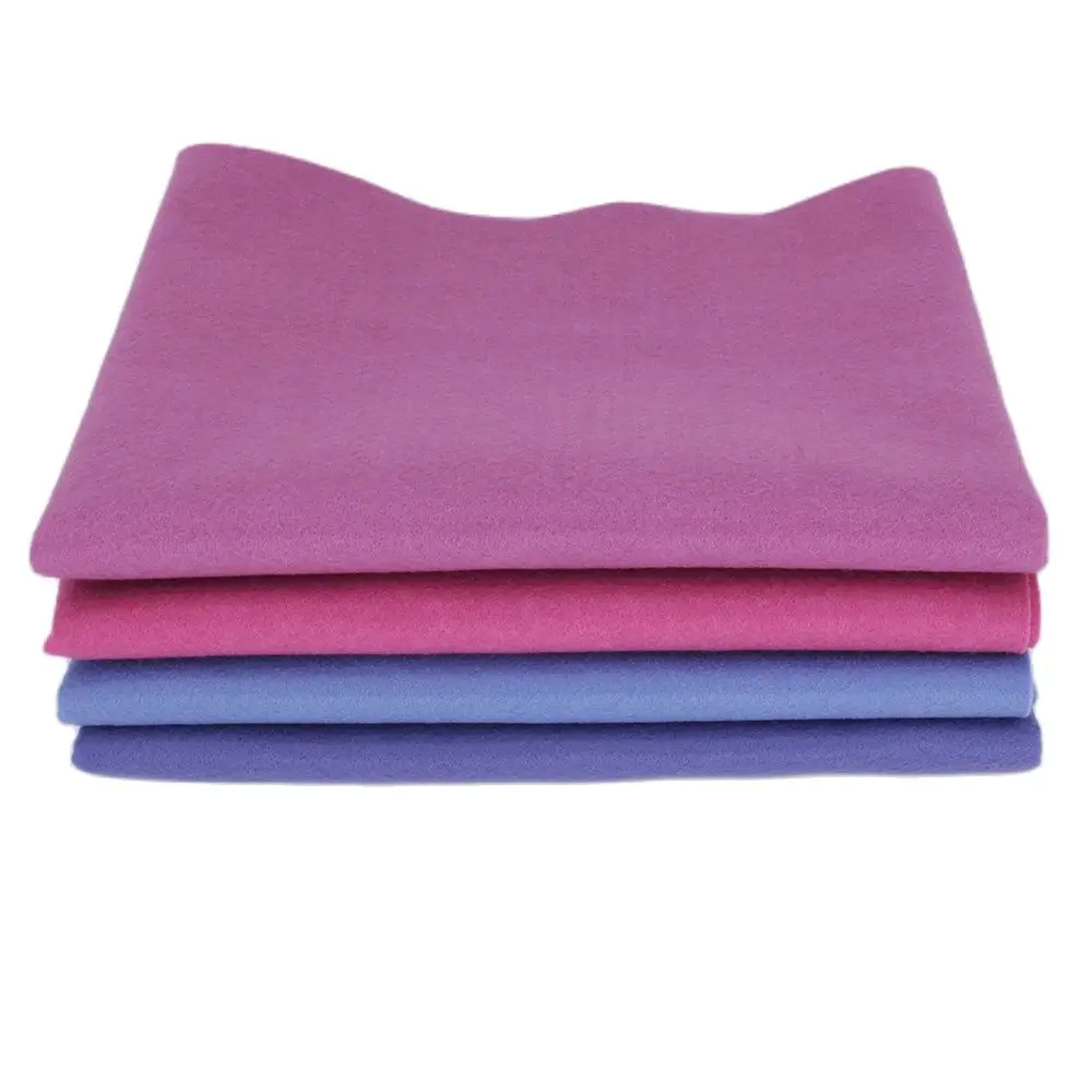 New Color /Smooth/High Density/Soft Felt Fabric For Needlework DIY Sewing Dolls Crafts Non-Woven Cloth 4Pcs/Lot 25cmx28cm