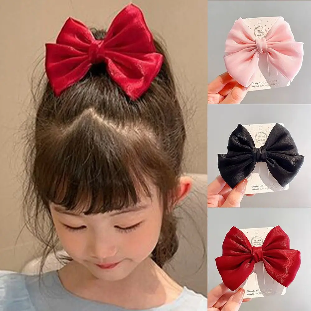 Kinder Fleck Bogen Haars pange Mädchen Prinzessin Enten schnabel Clip niedlichen Kopfschmuck Mädchen Lolita Cosplay Haarschmuck