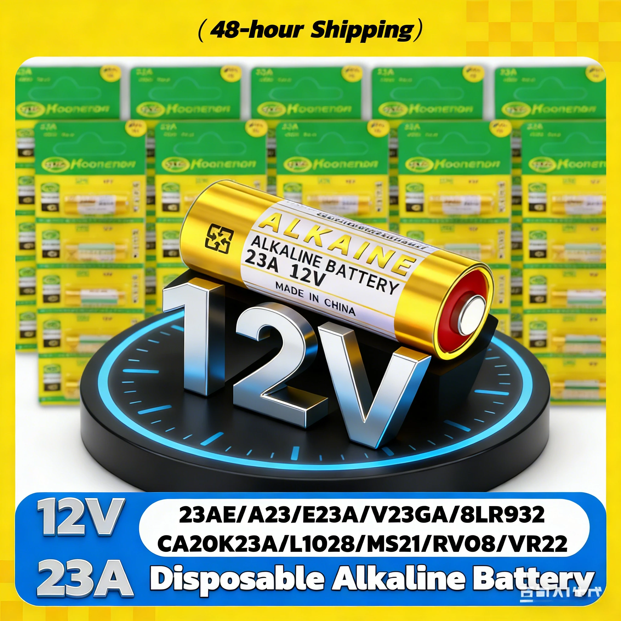 

A23S Battery Alkaline Battery High Power 12V 23A Bulk Pack Long Lasting For Doorbell Toys Remote Control Security Devices