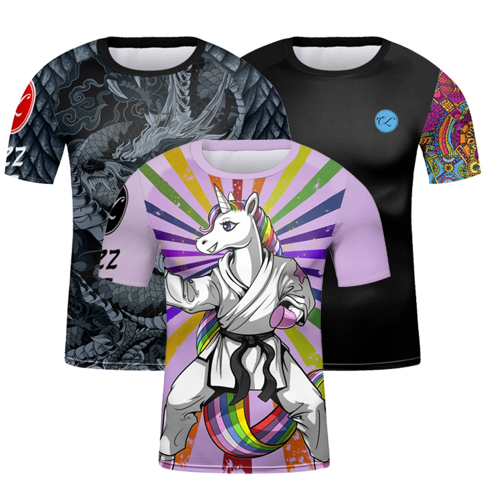 

BJJ Rashguard Children's Jiu-Jitsu Gi T-shirt, MMA Boxing Club Uniform, Shenghua Fitness Sweatshirt, Boxing Sweatshirt