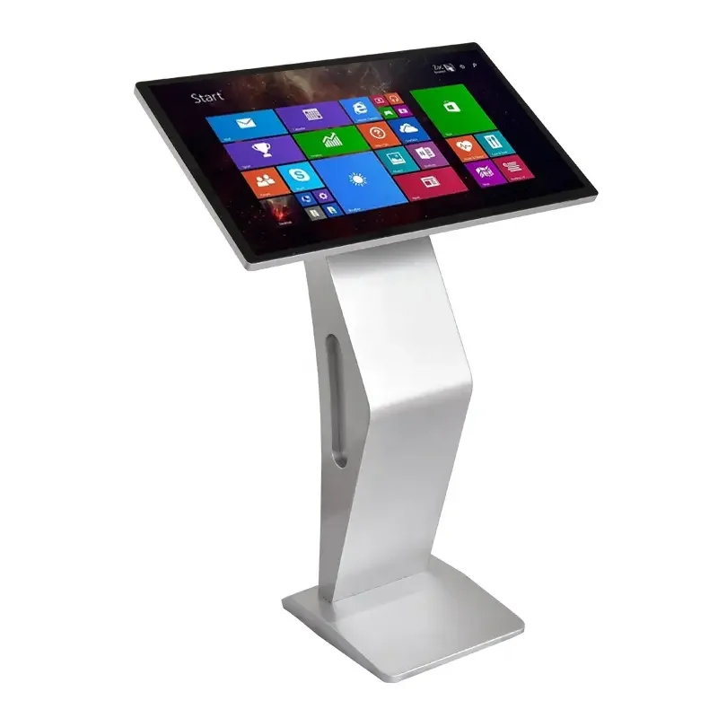 21.5 32 43 55 65 Inch Floor Standing Interactive LCD Panel Digital Information Display All In One PC Touch Screen Kiosk