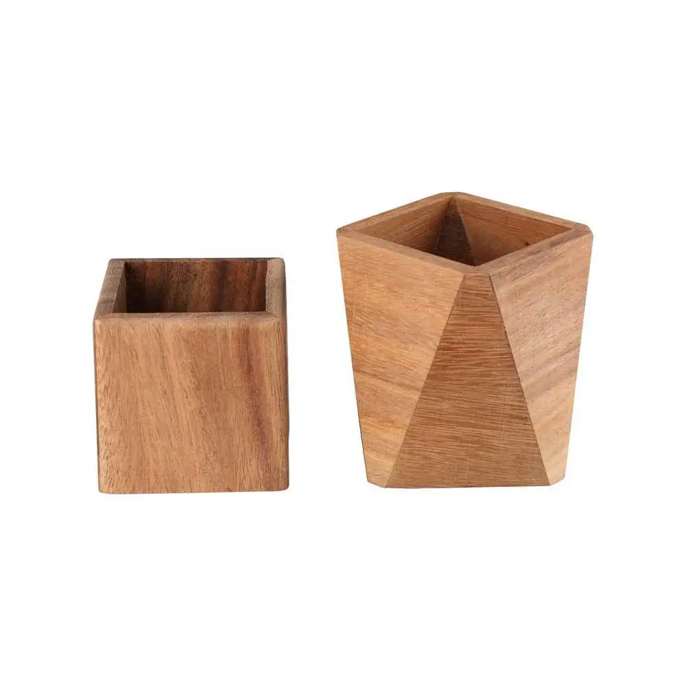 Materials Holder School Accessories Student Stationery Wood Pen Holder Pencil Case Walnut Pen Holder Desktop Storage Box