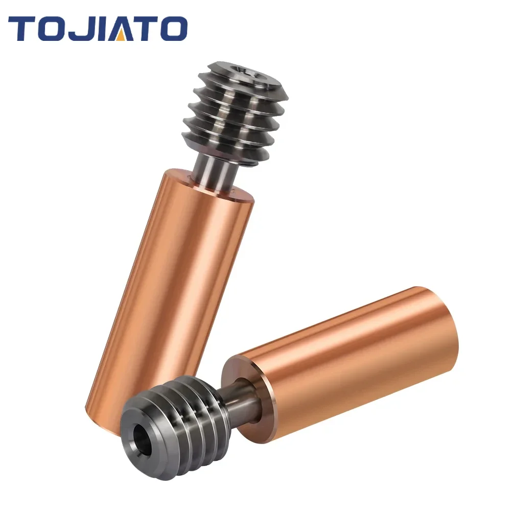 

Bimetal CR10 Ender 3 Heatbreak Titanium Alloy Heat Break Throat 1.75mm Copper Plating Tube for Ender 3 CR-10 Hotend 3D Printer