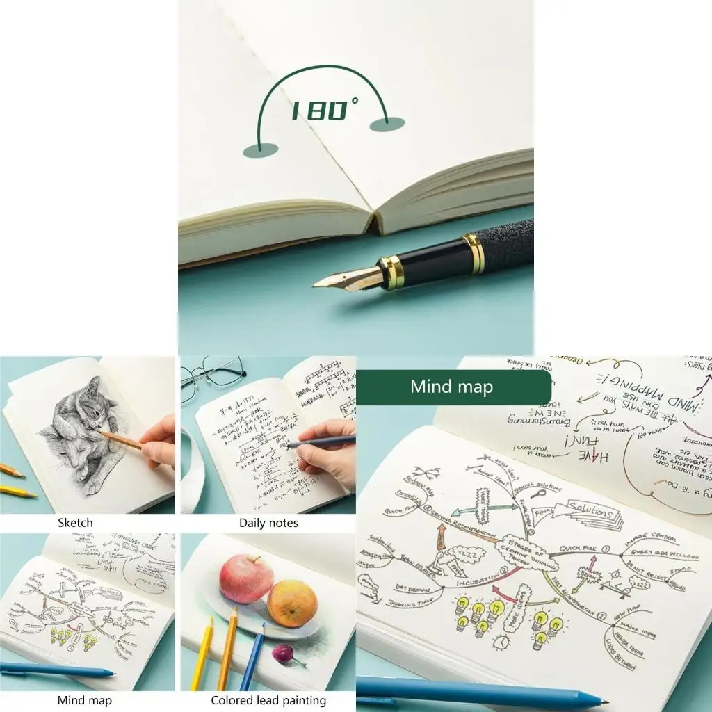 

368 Pages Thick Notebook Journal Unlined Sheets for Student