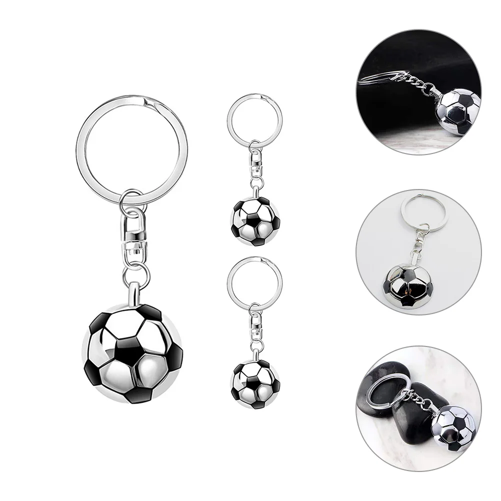 

3pcs Sports Soccer Keychains Creative Key Ring Decorative Pendant For Bags Backpacks Soccer Ball Keychain Football Keychains