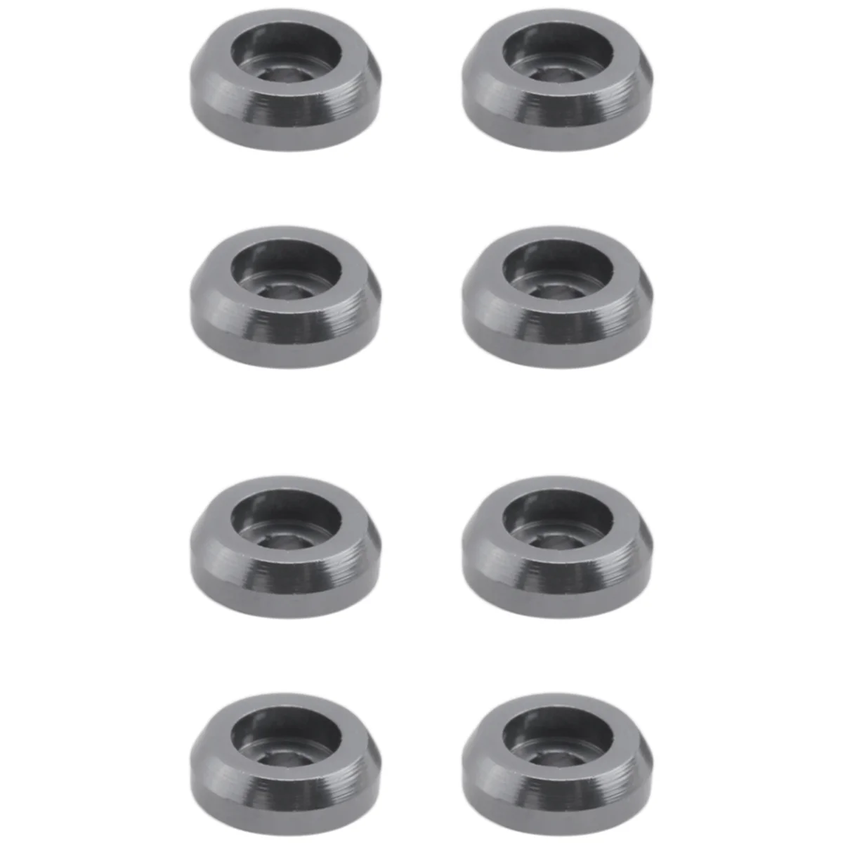 M15K8Pcs Metal Connecting Rod Screw Gasket Shim Washer Rest for WPL C14 C24 C34 C44 MN D90 D91 D99S RC Car,Grey