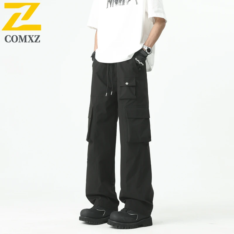 Men's Casual Pants Spring New Quick Drying Breathable Fashionable Versatile Functional Pants Street Straight Leg Pants Teenagers