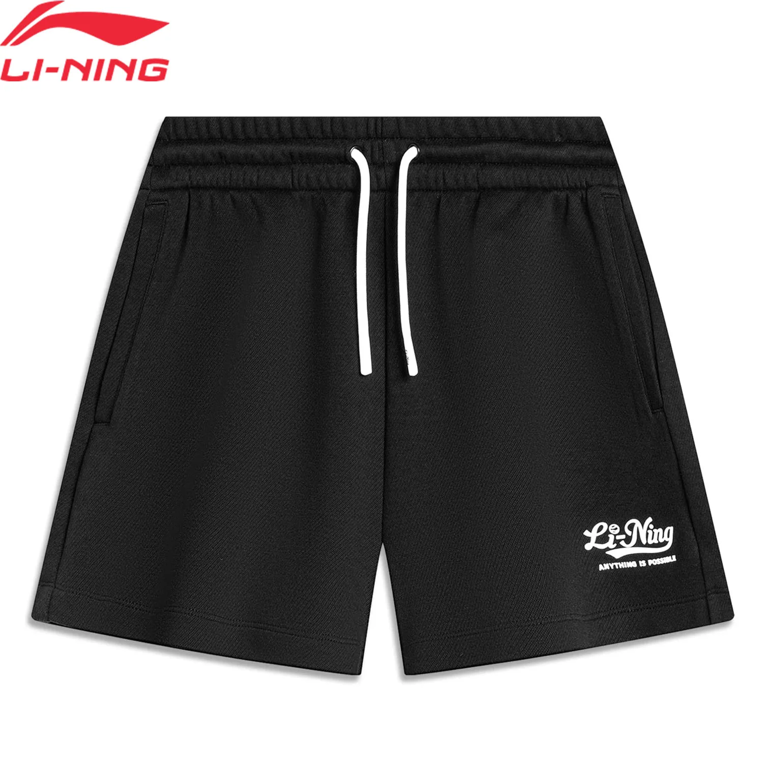 Li-Ning 여성용 스포츠 스타일 반바지, SORONA 89% 면 11% 폴리에스테르 정사이즈 핏, 편안한 안감 캐주얼 하의, AKSU530 