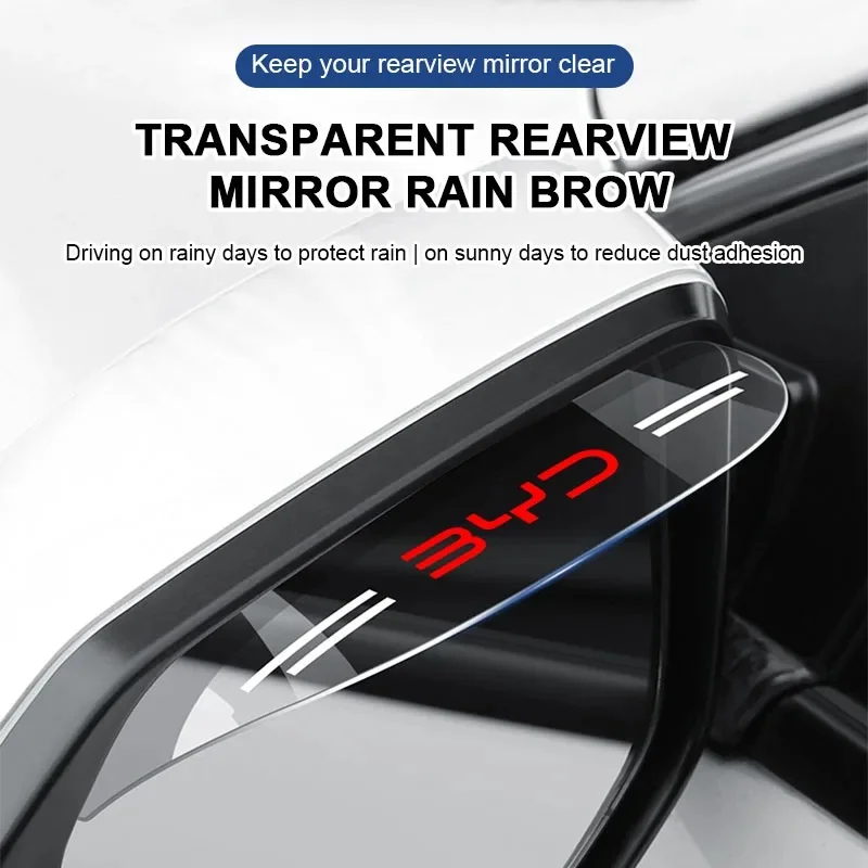 

Transparent Car Side Mirror Rain Guard 2Pcs for BYD Seal Dolphin Yuan Plus Seal U Frigate 07 Tang EV Han EV Auto Accessories