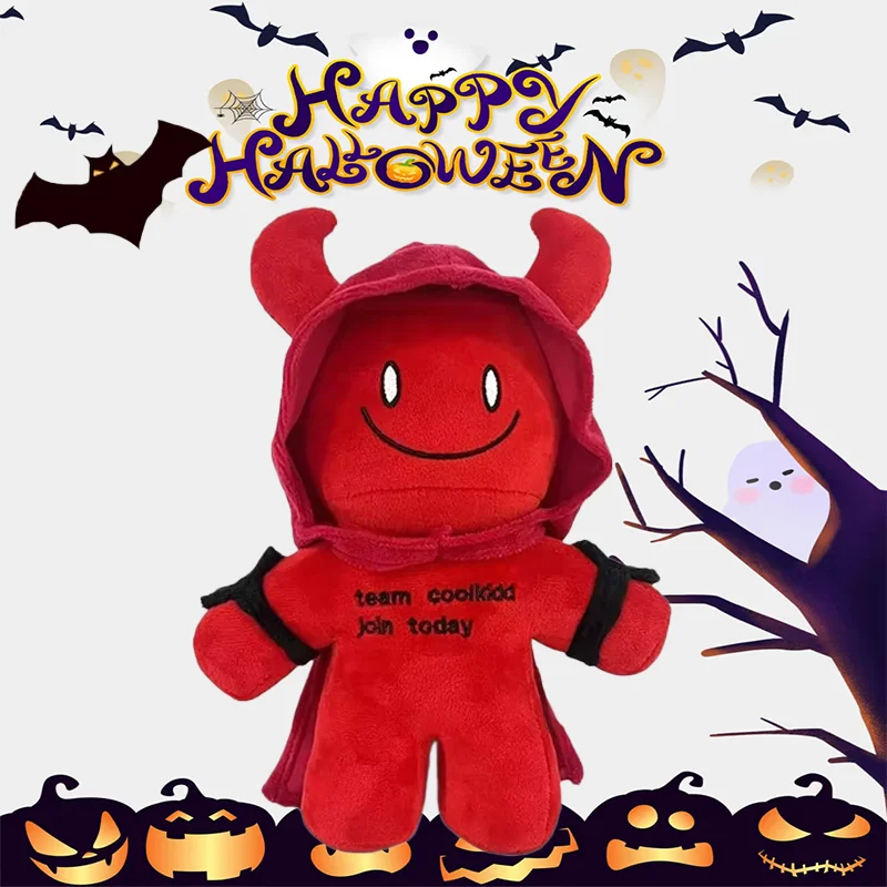 23CM Forsaken Chance Gubby Plush Toys Game Peripheral Anime Stuffed Pillow Cartoon Birthday Halloween Red Devil Dolls Fans Gift