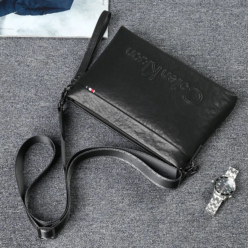 Dante Business Style Men's Handbag Clutch Bag Soft Leather Male Waist Pack Bag Elegant Leisure Stylish Hand bag Men Pouch