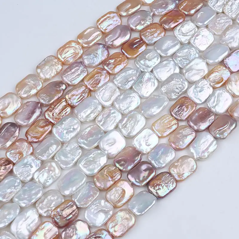 Natural Freshwater Square Baroque Pearl Loose Beads for Jewelry Making DIY Necklace  Earring Bracelet Accessories