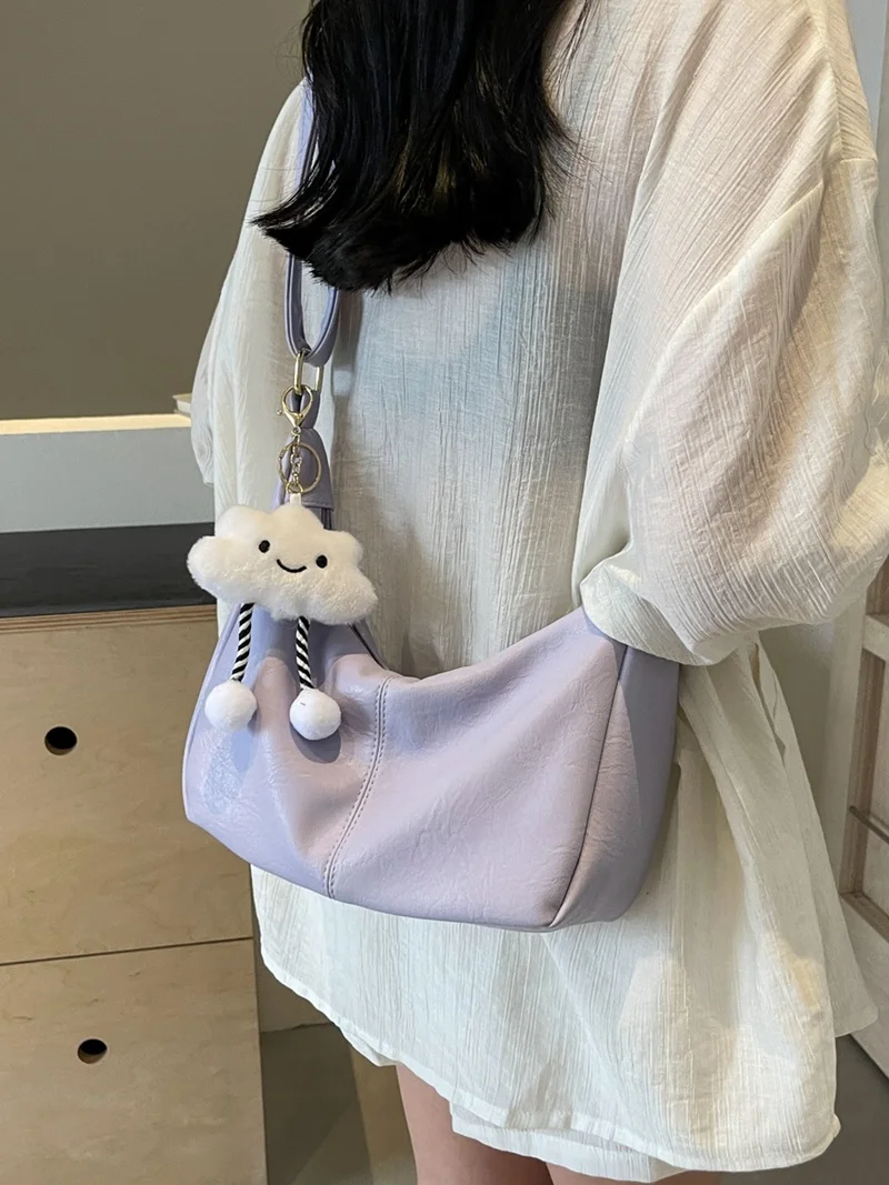 

Simple Large Capacity Women's Shoulder Bag For Summer Trendy Crossbody Bag For Class Commuting Casual Handbag