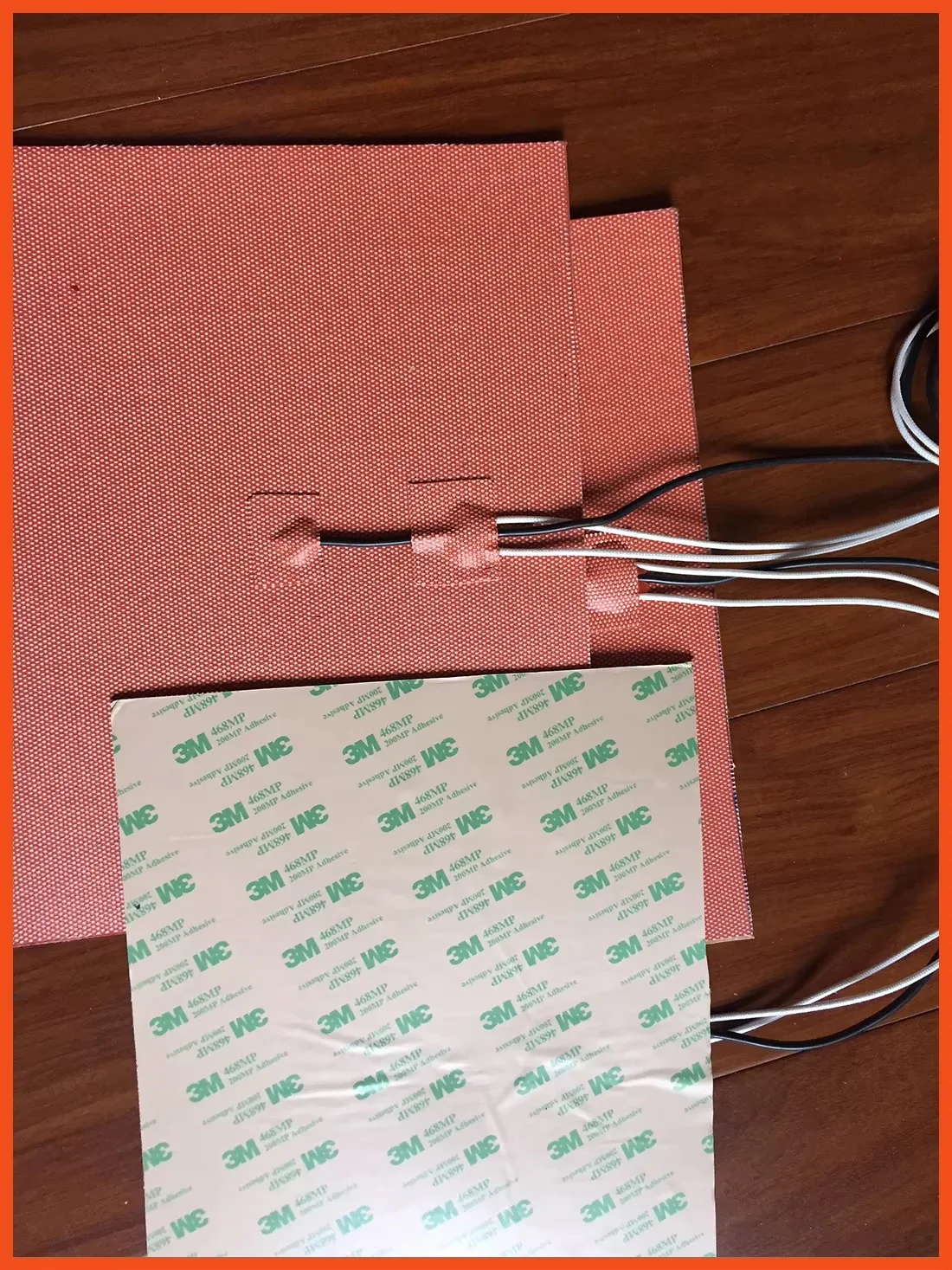 120mm X 120mm 120W 12V, NTC 100K Thermistor,Silicone Heater Pad,3D Printer Heater,Heatbed, Industrial Heater element