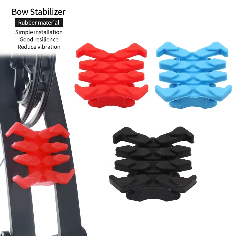 Archery Stabilizer Absorption Split Limb Damping Rubber Vibration Damper Bow and Arrow Accessories Compound Bow Limb Stabilizer