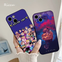 Cute Dream Smp Anime Phone Case FOR IPhone 14 13 FOR IPhone 11 12 Pro 8 7 Plus X 14 Pro MAX 12 Pro Dream Smp Black Case