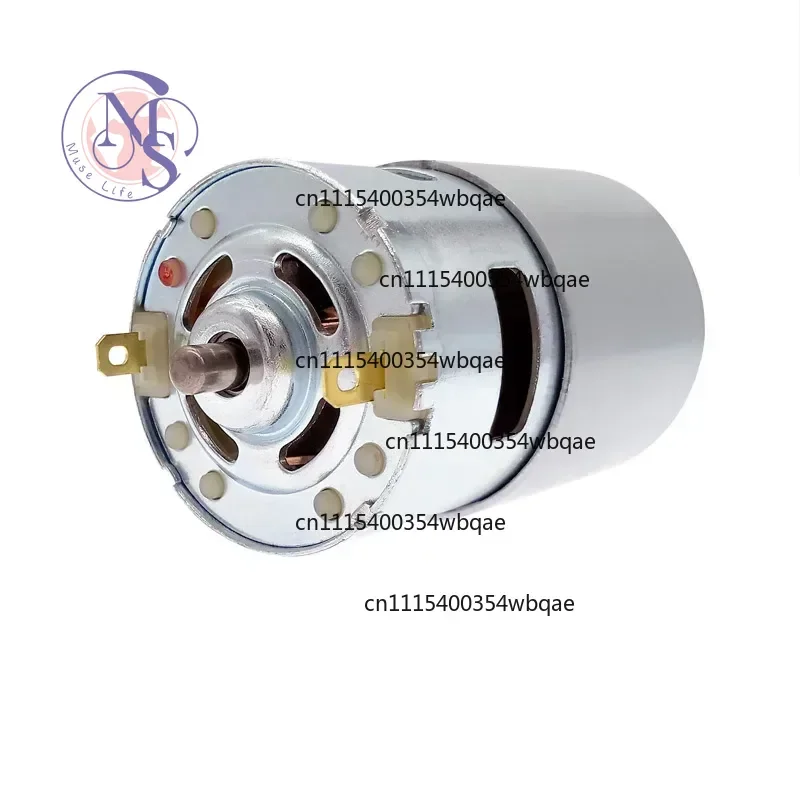 ZOCI-775 DC Motor Double Ball Bearing, DC12V 24V 1000~8500RPM Large Torque Low Speed Reduction Motor