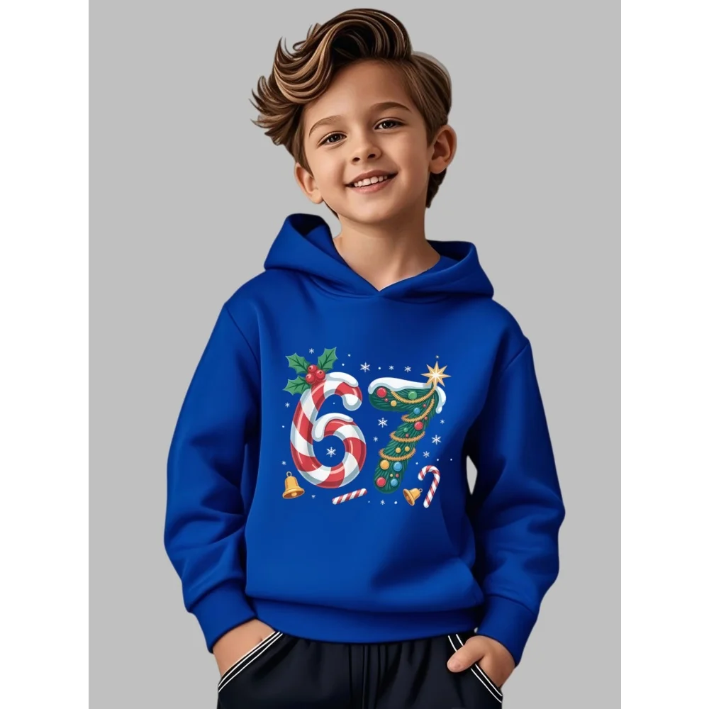 2026 عيد الميلاد 67 مطبوعة عارضة مريحة حزب هوديي للأطفال #2