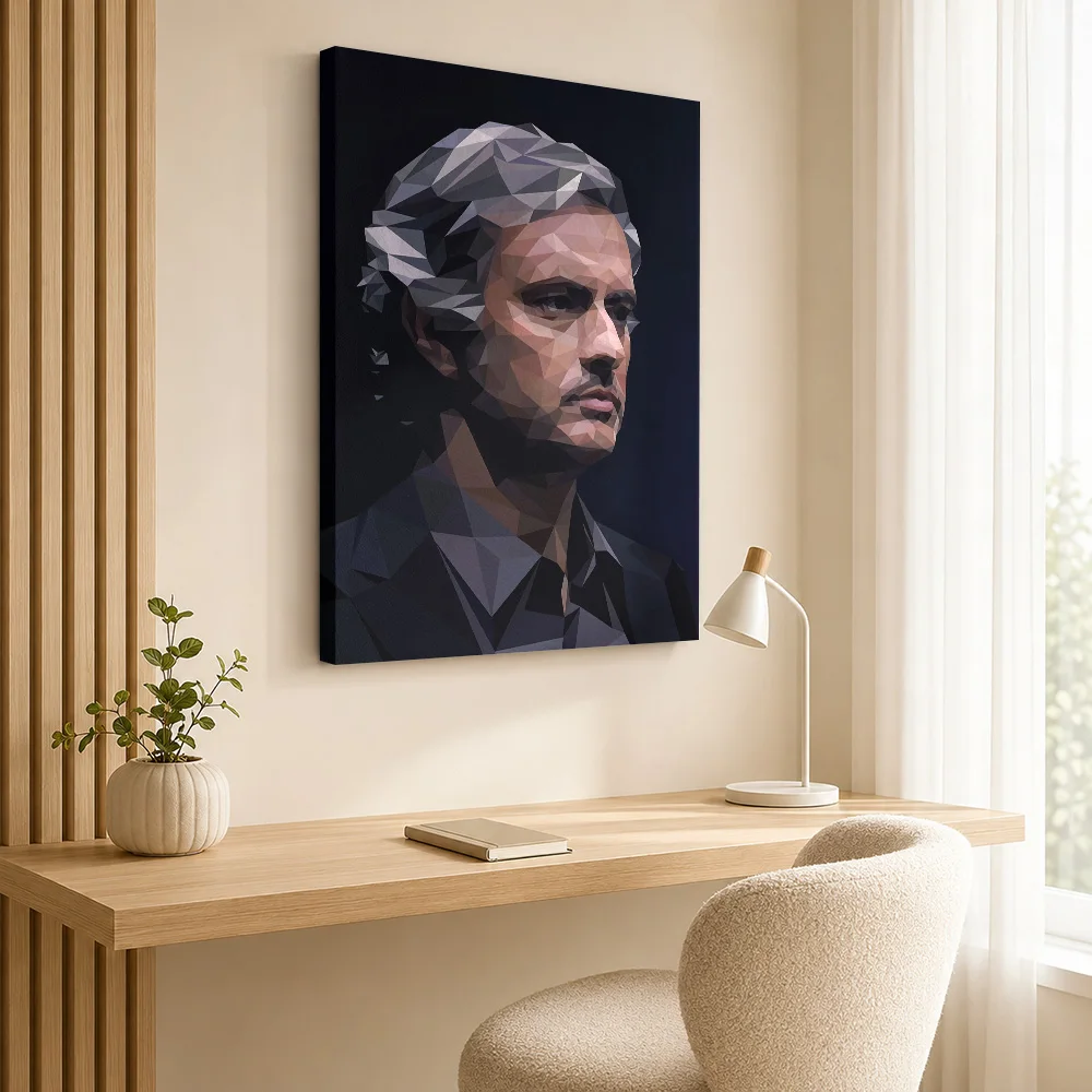 Minimalist Jose Mourinho Canvas Print Poster Custom Sports Portrait Wall Paintings Decoration for Man Cave Gift for Collectors