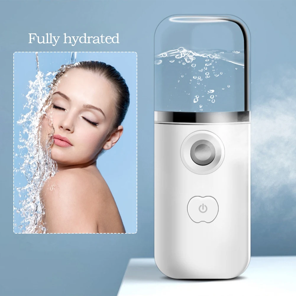 Portable Nano Mister Facial Steamer Device Beauty Spray Hydrating Apparatus Cold Spray Apparatus Rechargeable Skin Care Tool