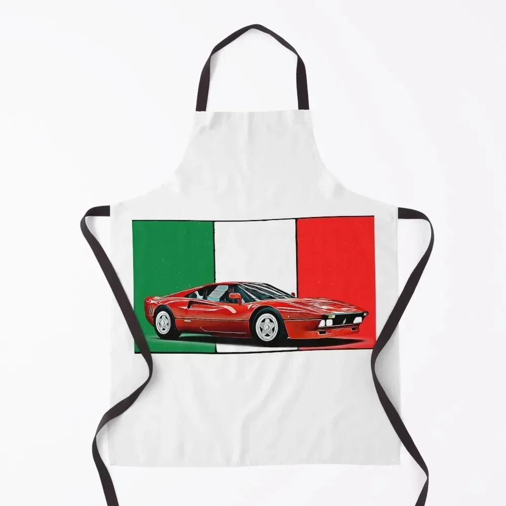 288 GTO Italian Print Apron Kitchen Items For Home Waterproof Kitchen Woman beauty master for women with pocket Apron