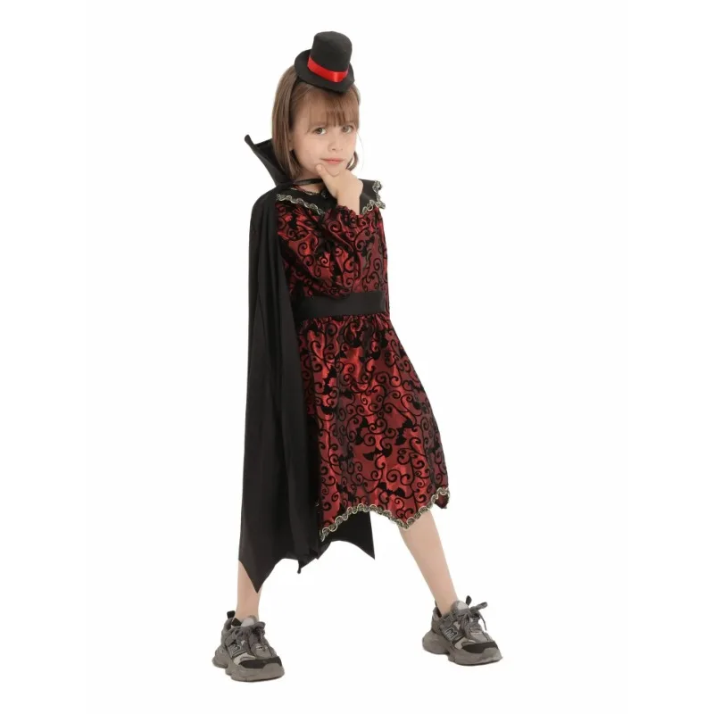 Halloween Costumes Child Vampire Dracula Cosplay Dress Up Boy Girls Cape Kids Role Play Carnival Party Disfraz Halloweeen