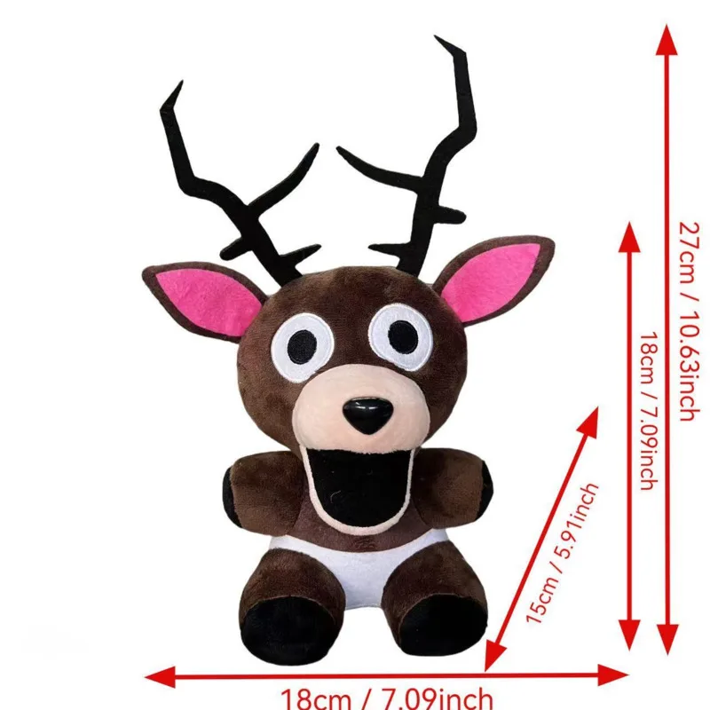 New 99Nights Plush Doll Toy 27CM Cartoon Cute Soft 99 Nights Elk Plush Dolls Toy Horror Game Periphery For Kid Halloween Gift