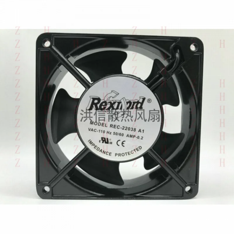 

XXZ для 1 шт. 110 В переменного тока, 50/60 Гц, 0,2 А, вентилятор переменного тока с алюминиевой рамой REC-22038A1