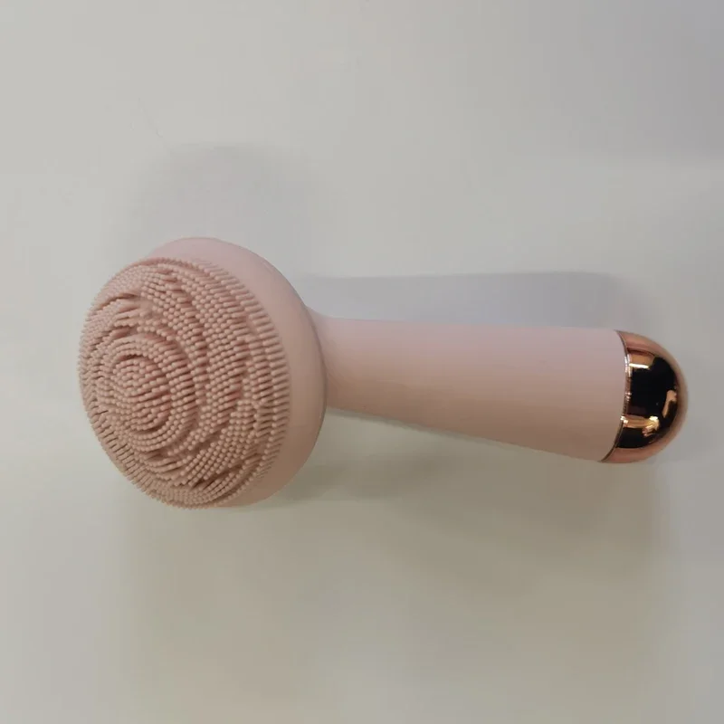 Household Portable Electric Facial Cleaner Deep Pore Cleansing Silicone Vibration Massager Brush Rechargeable Cleansing Device