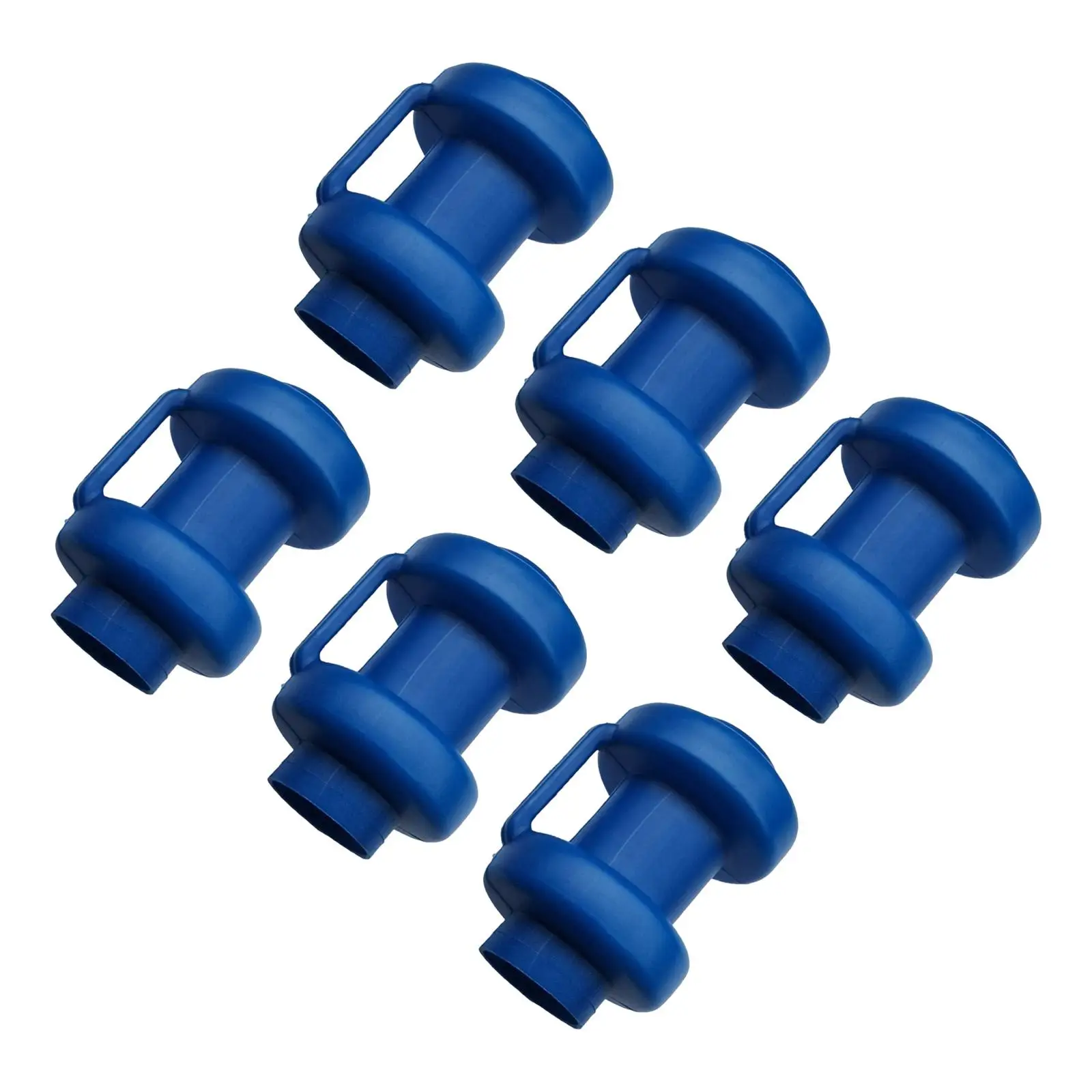 25mm Diameter Trampoline Enclosure Pole Caps,Blue 6 PCS，Replaceable Long Service