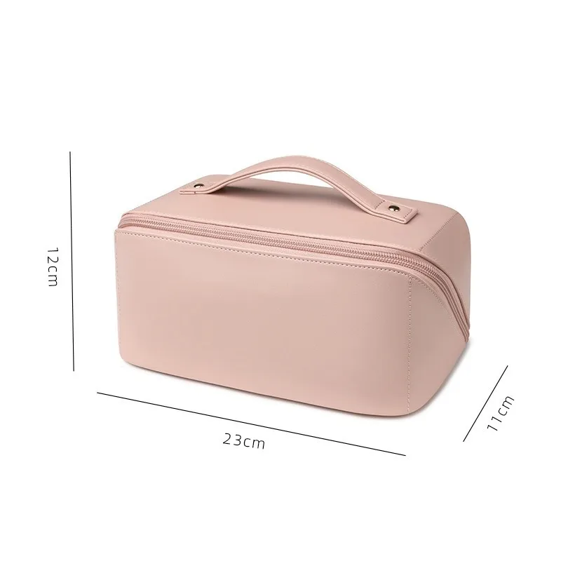 Organisateur de maquillage trousse de toilette féminine sac trousse de maquillage pochette de rangement boîte de luxe pour dame, sac à cosmétiques, sac de rangement pour voyage Zip
