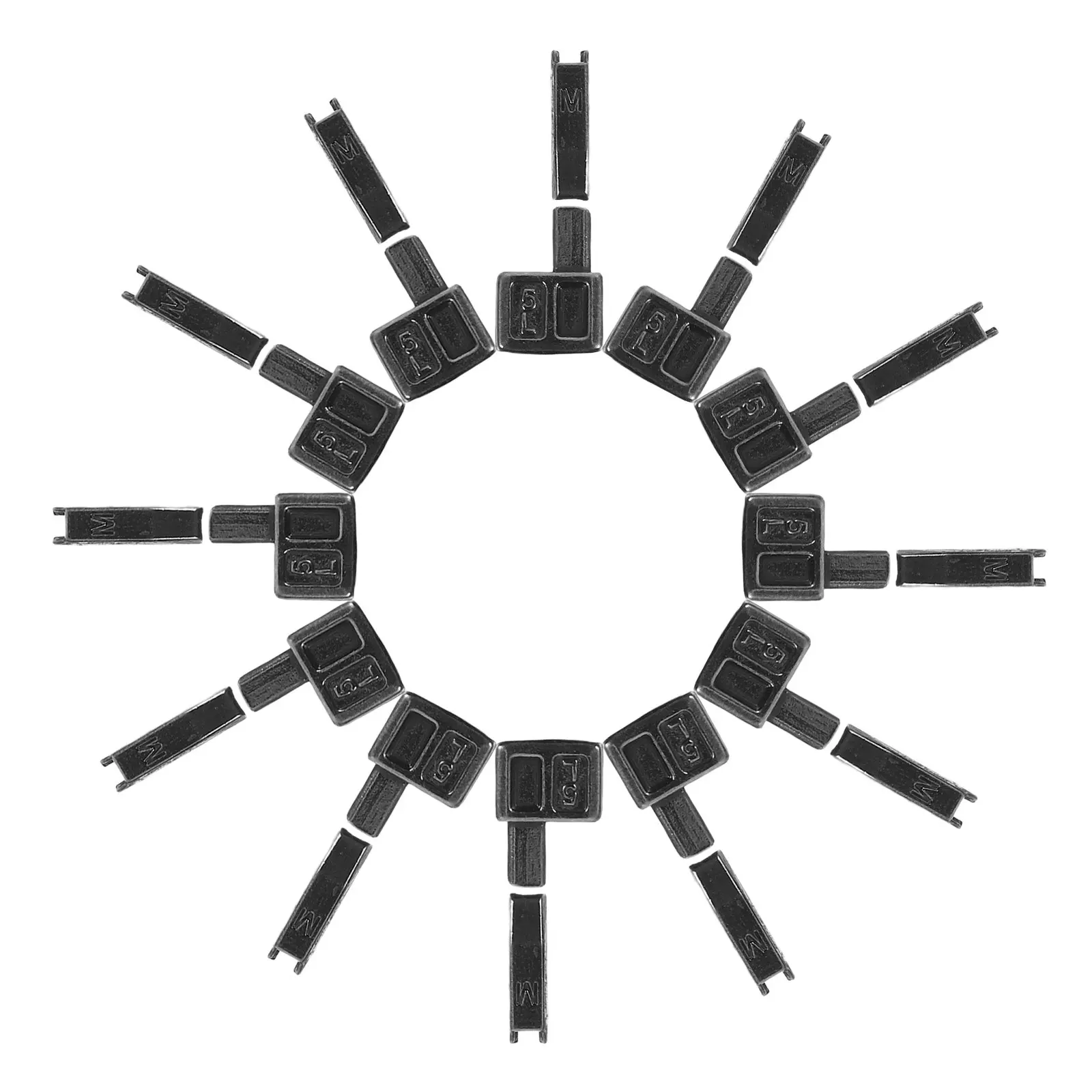 

50Pairs Metal Zipper Slider Latch Retainer Repair Kit for Jackets Coats Sewing Replacement DIY Parts Metal Zippers for Bags