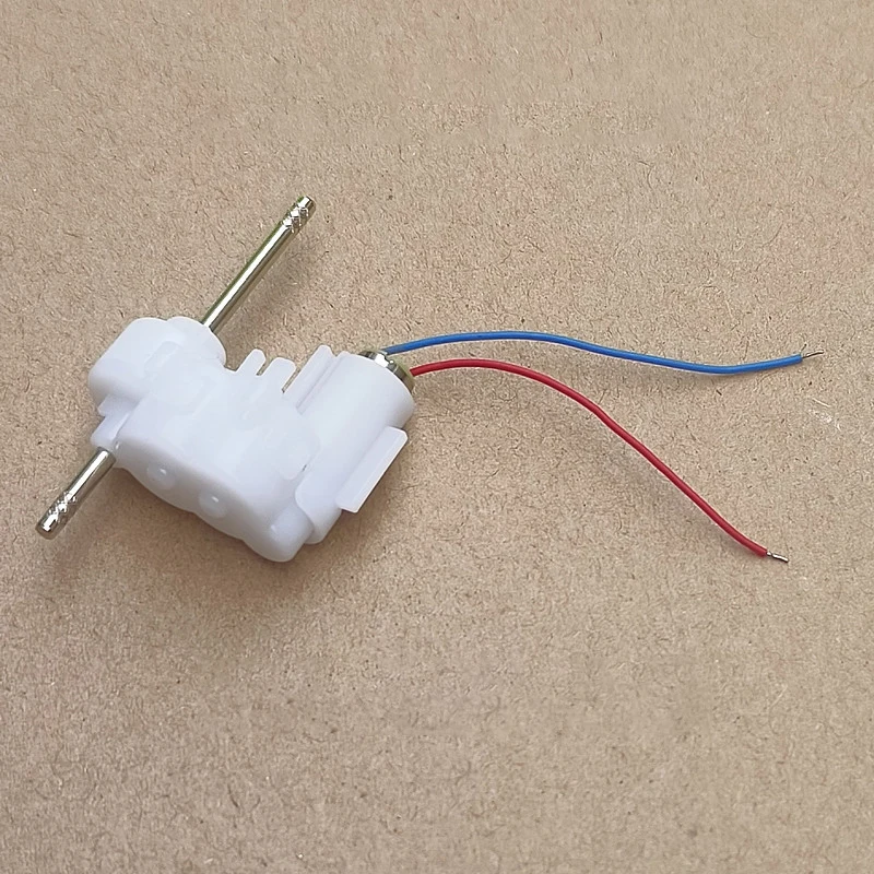 محرك تروس 614 بدون قلب في 390 دورة في الدقيقة: محرك صغير بعمود مزدوج لسيارات لعبة هواية ذاتية الصنع، تيار مستمر 3.7 فولت #4