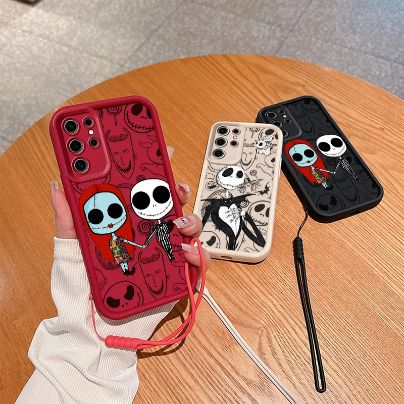 The Nightmare Before Christmas For Xiaomi Redmi 13C 12C 10A 10C 9T 9A 9C Note 13 12 11 10 Pro Plus Eyes Ladder Soft Phone Case